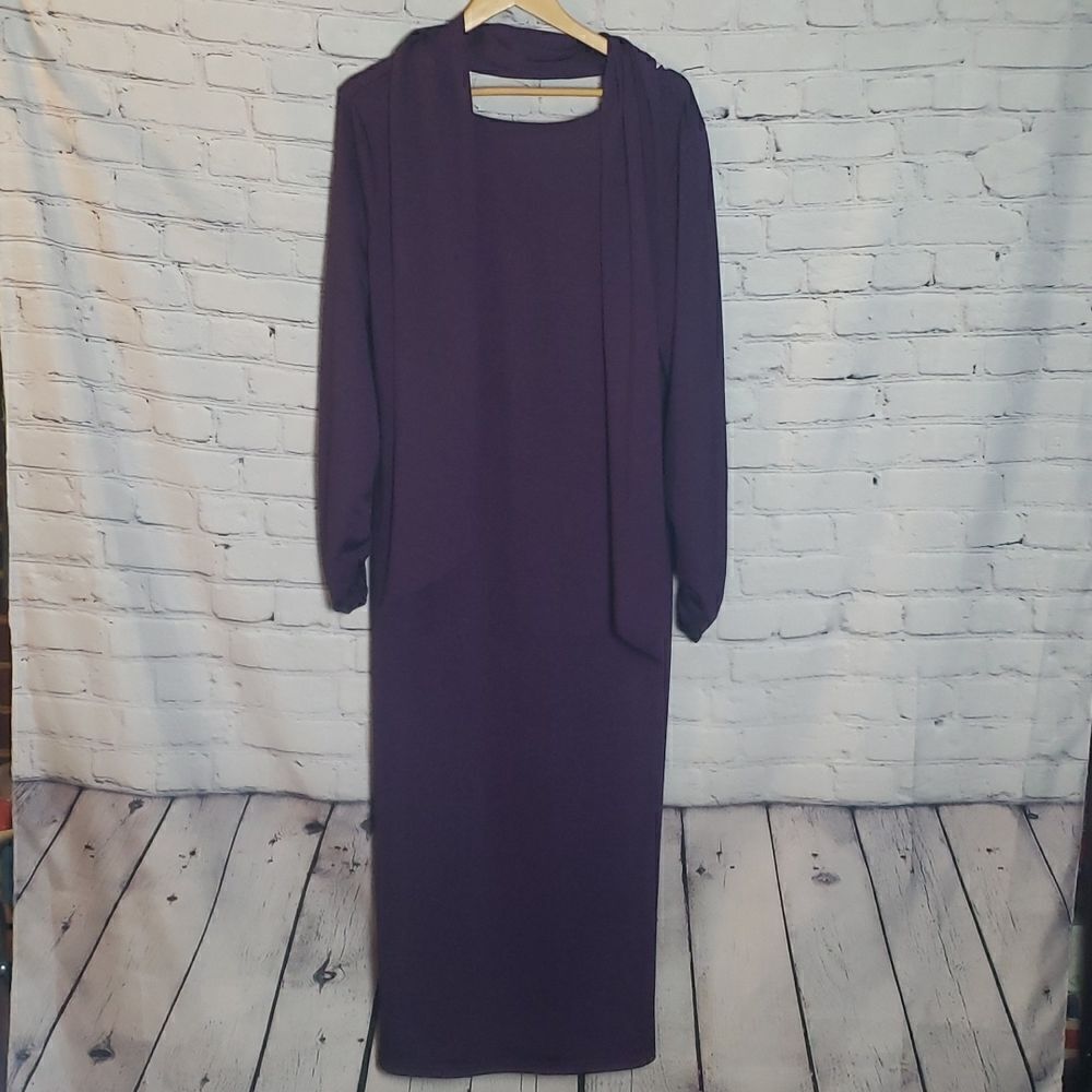 Ashro Purple Dress‎